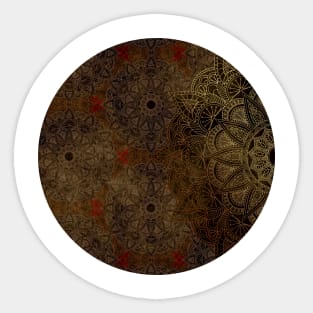 Mandala bronze Sticker